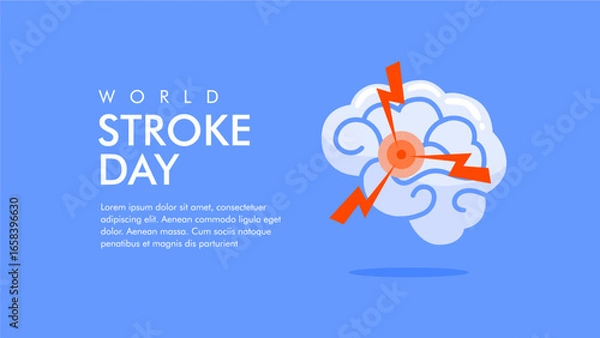 Fototapeta vector world stroke day poster template