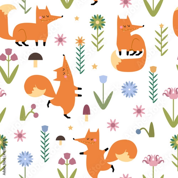 Fototapeta Vector seamless pattern