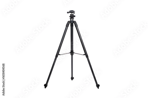 Fototapeta A tripod is standing on a white background