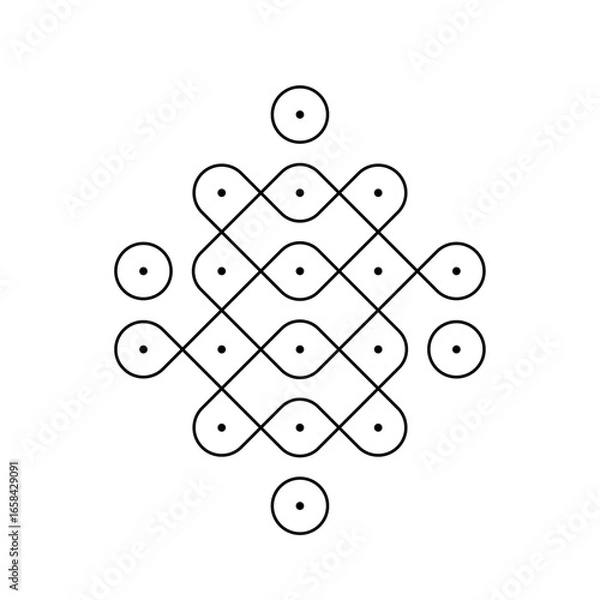 Obraz Latest Rangoli Design to draw on daily basis!	