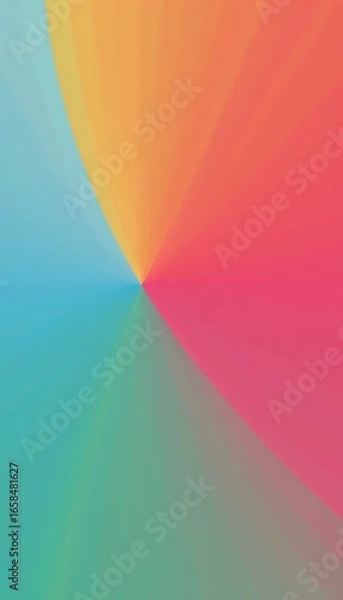 Fototapeta A colorful abstract background with a curved shape.