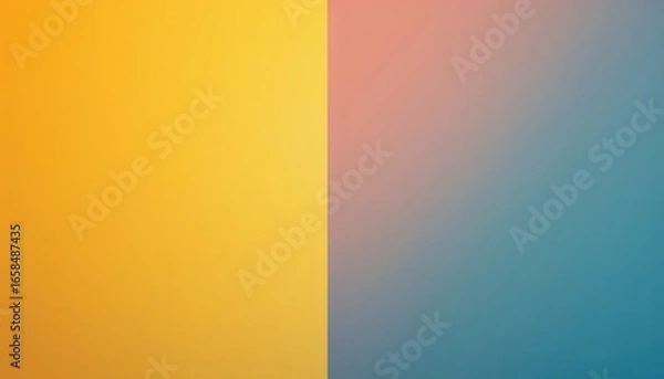 Fototapeta A close up of a yellow and blue color block.