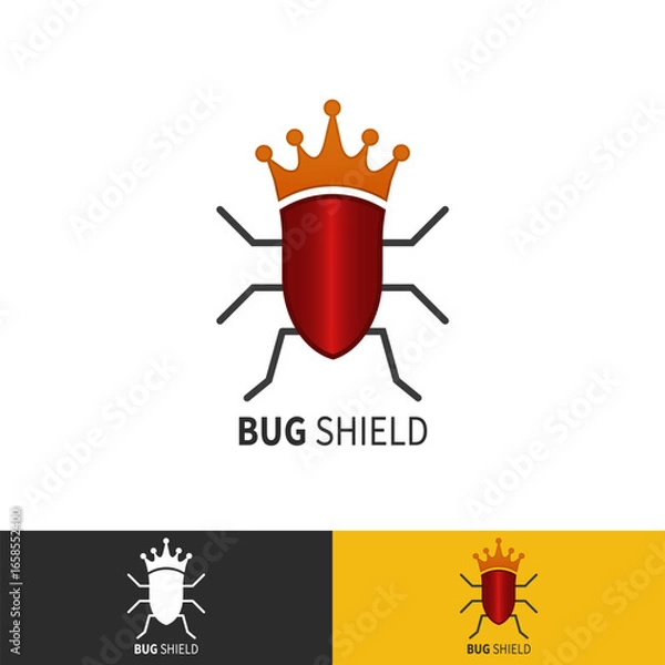 Obraz Royal Bug King Vector Emblem for Branding