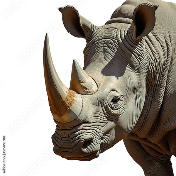 Fototapeta Scattered Coffee Beans: A detailed, high-resolution close-up of a small pile of freshly roasted coffee beans, isolated on a clean transparent background