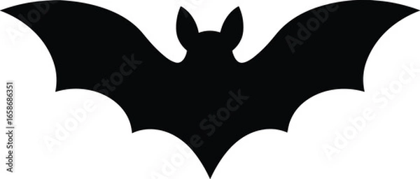 Fototapeta silhouette bat black vector