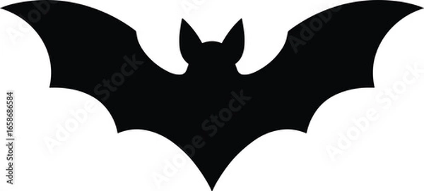 Obraz silhouette bat black vector