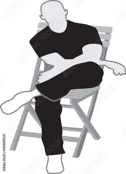 Obraz RELAXATION  SUR UNE CHAISE.eps