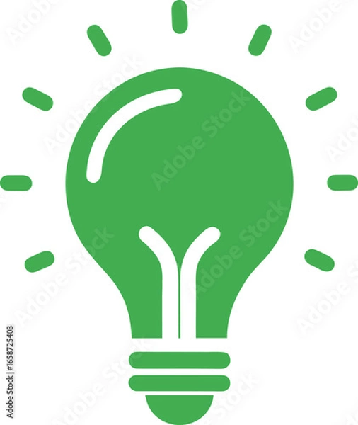 Obraz light bulb icon