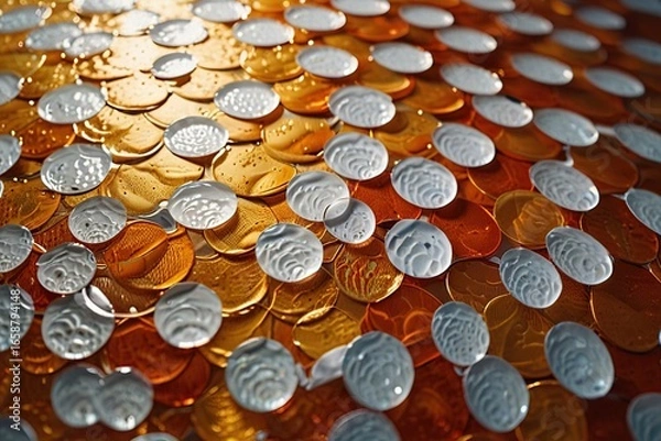 Fototapeta Abstract background white and gold