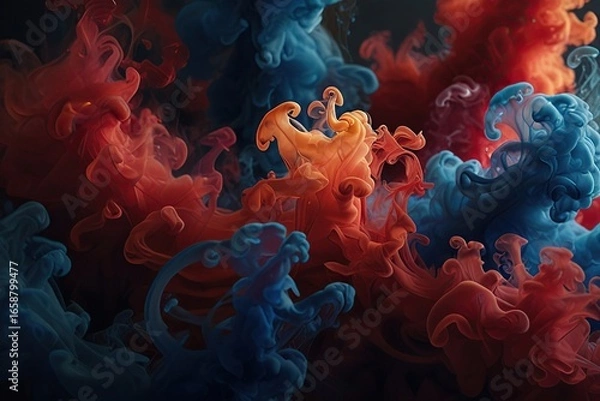 Fototapeta abstract background with a smoke