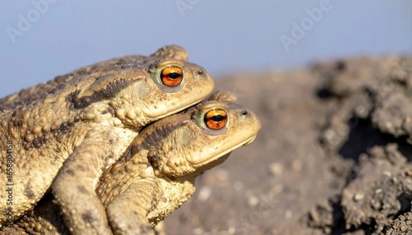 Obraz Two toads close together