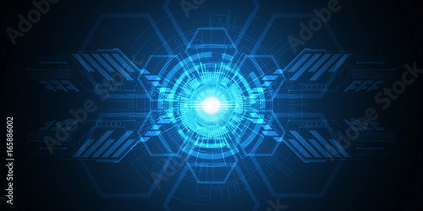 Fototapeta Vector abstract background technology concept.