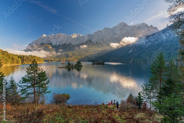 Fototapeta Eibsee mit Zugspitze