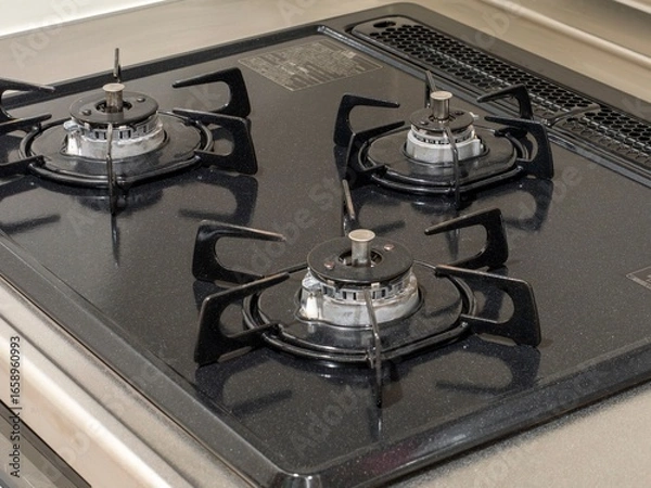 Obraz ガスコンロの掃除シーン