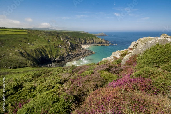 Obraz Pendour cove from Zennor cliffs Cornwall