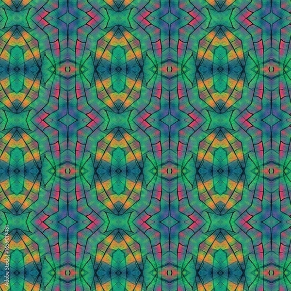 Fototapeta seamless pattern with flowers