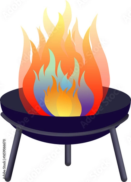 Obraz 캠프파이어 모닥불 화로