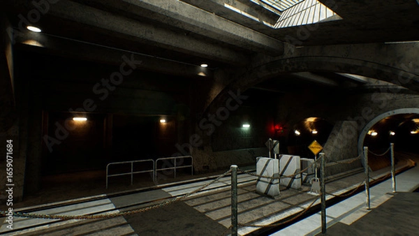 Obraz 地下トンネル　閉塞回廊