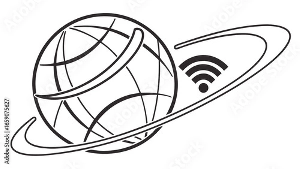 Obraz Wifi logo