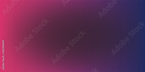 Obraz Colorful Pixelated Halftone Pattern with Vibrant Gradient Hues