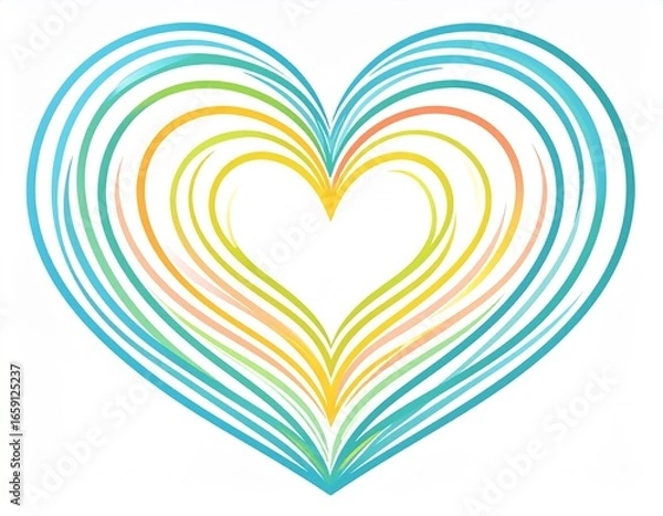 Obraz hand drawn heart icon
