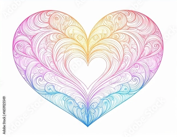 Obraz hand drawn heart icon
