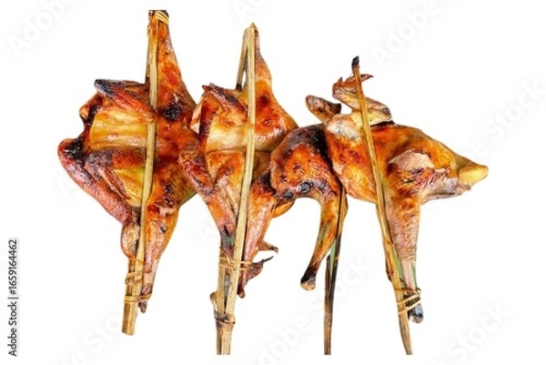 Fototapeta grilled chicken wings