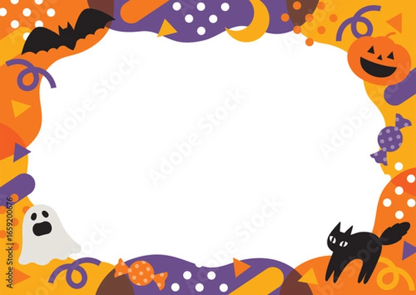 Fototapeta ハロウィンのポップなフレーム