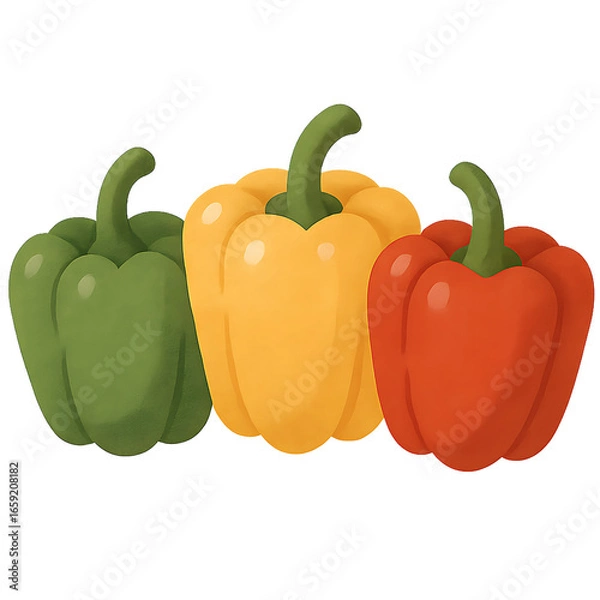Obraz Bell peppers (3 colors)