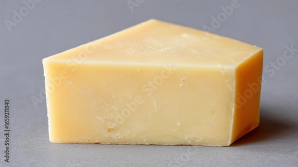 Fototapeta ゴーダチーズの塊を中央に置いた商品写真カット