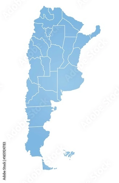 Obraz Mapa Argentyny