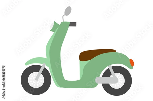 Obraz かわいいスクーターのイラスト素材