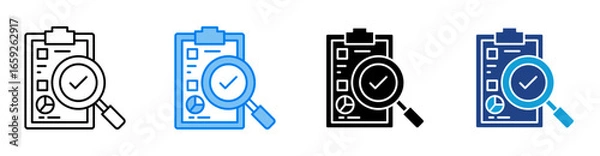 Obraz Compliance icon set multiple style collection