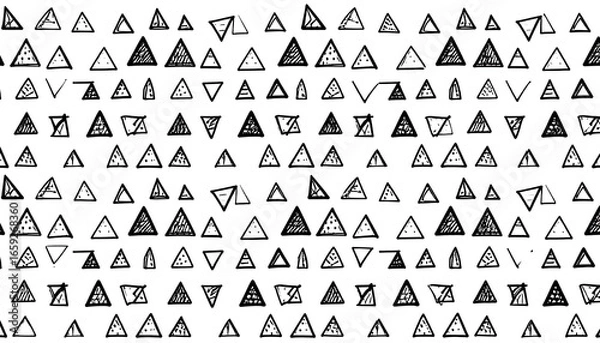 Obraz Abstract pattern of varying triangles