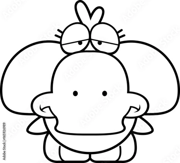 Fototapeta Cartoon Sad Duckling