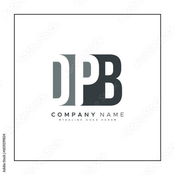 Fototapeta DPB Vector Logo Template - Creative Icon for Initial Letters D, P and B