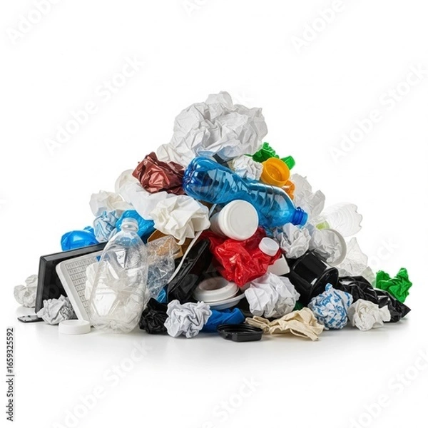 Obraz pile of garbage bags