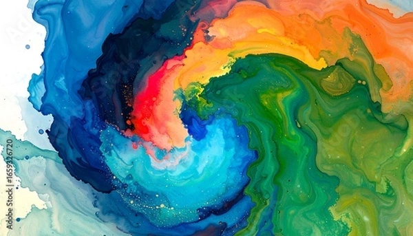Obraz Abstract swirling colors