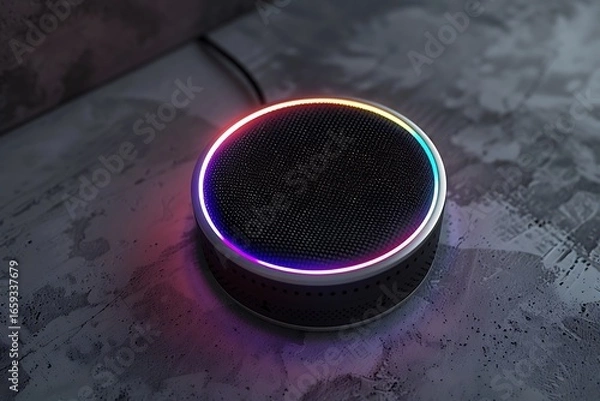 Obraz 3D render of a portable speaker 