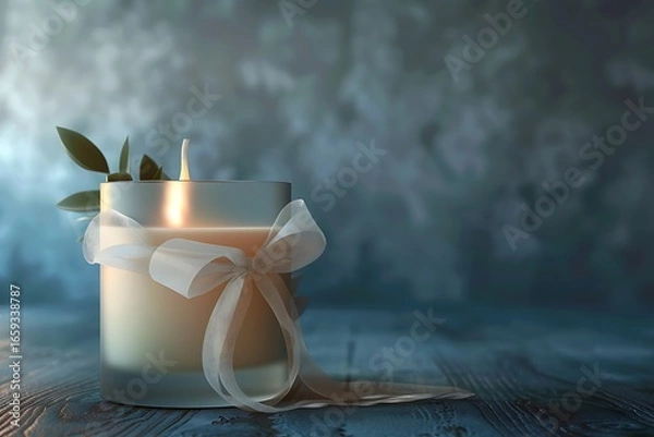 Obraz  spa still life with candle 