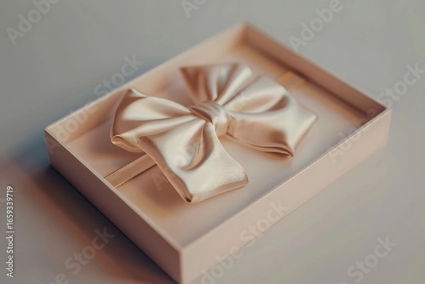 Obraz gift box with bow ribbon
