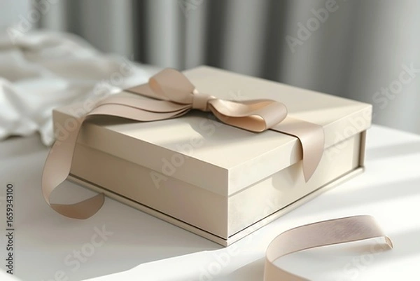 Obraz gift box with ribbon
