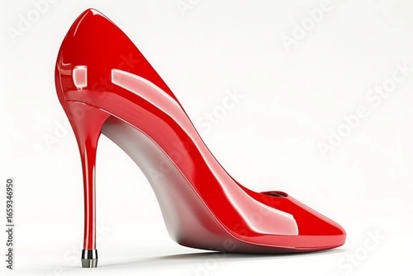 Obraz red high heels