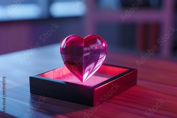 Obraz heart shaped gift box