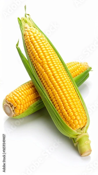 Obraz sweet corn,isolated on white background