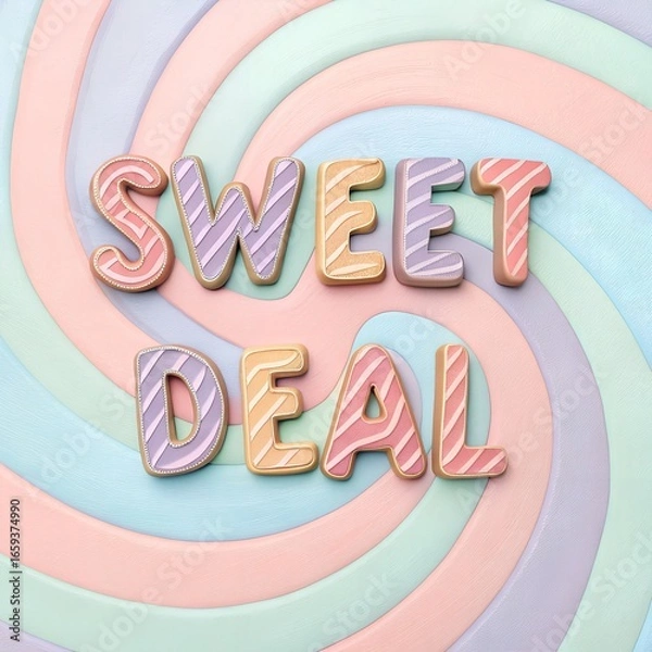 Obraz Candy Color Fun Promo Banner