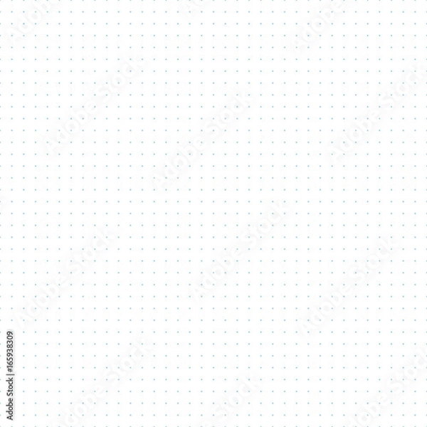Fototapeta Dotted grid graph paper seamless pattern