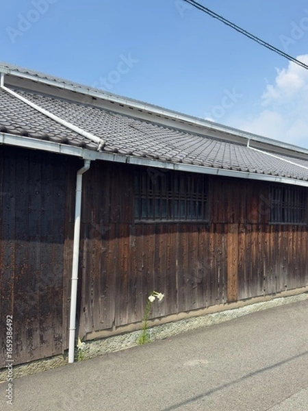 Fototapeta 江井ヶ嶋酒造のレトロな風景
