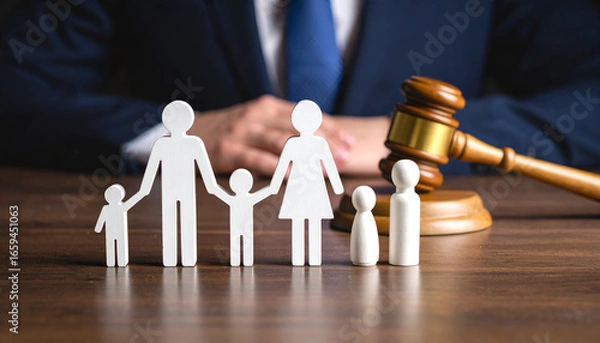 Obraz Family Law with Judge, and Courtroom.