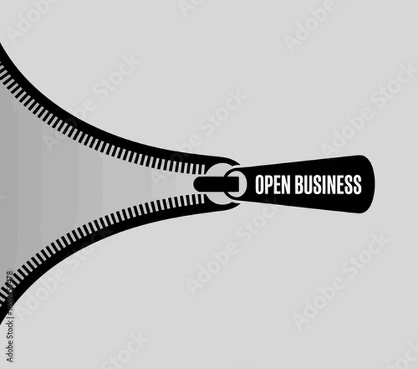 Obraz zipper vector illustration